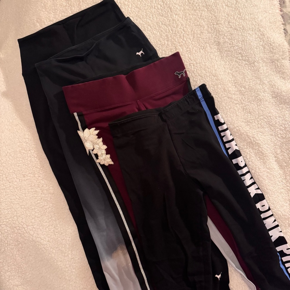 4 for $40 PINK Victoria’s Secret Yoga Athletic Gym Leggings